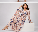Load image into Gallery viewer, Blush Printed Maxi Dress Online - PRAVtown