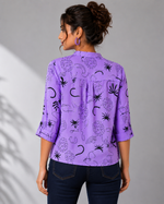 Load image into Gallery viewer, Buy Abstract Print Shirt with Mandarin Collar | PRAVtown