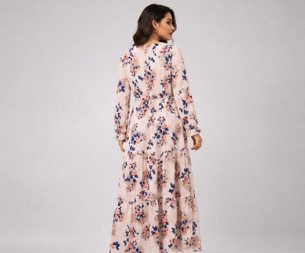 Buy Floral Tiered Maxi Dress - PRAVtown