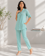 Load image into Gallery viewer, Buy Trendy Mint Green Matching Co-Ord Set - PRAVtown