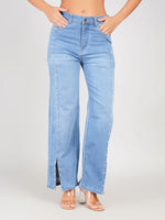 Load image into Gallery viewer, Buy Women's Straight Fit Pearl Jeans for Women - PRAVtown
