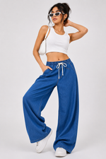 Load image into Gallery viewer, Drawstring Wide Leg Baggy Jeans