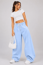 Load image into Gallery viewer, Drawstring Wide Leg Baggy Jeans