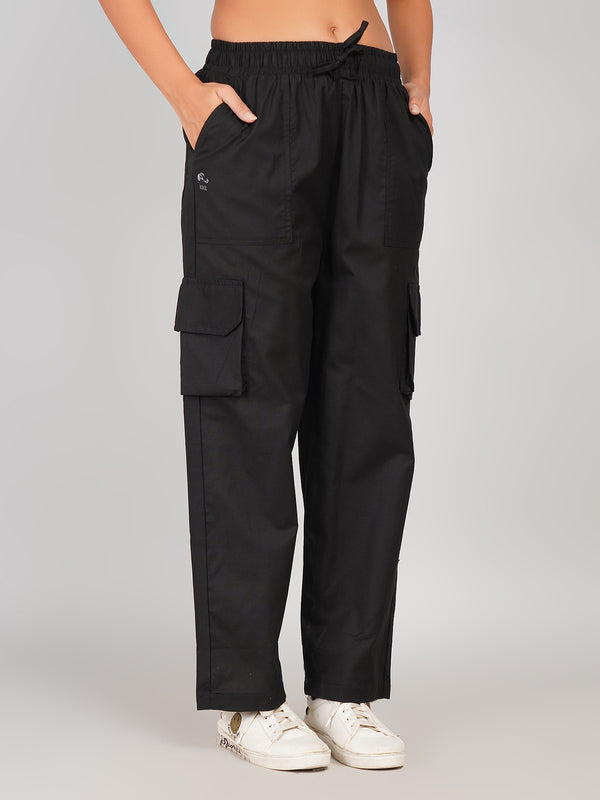 Relaxed Fit Cargo Trousers with Multi Pockets