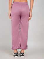 Load image into Gallery viewer, Mauve Pink Ribbed Elastic Waist Cargo Pants– Casual Comfort Wear