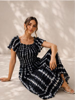 Load image into Gallery viewer, Tie Dye Maxi Dress Online for Vacation, Beach Wear & Brunch Dates - PRAVtown