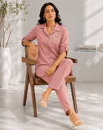 Load image into Gallery viewer, Trendy Dusty Pink Co-Ord Set for Women - PRAVtown