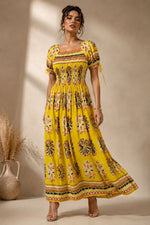 Load image into Gallery viewer, Trendy floral print maxi dress for women