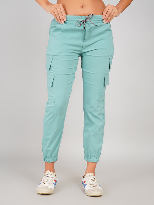 mint green jogger pants for women