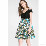 Load image into Gallery viewer, stylish floral knee length dress women