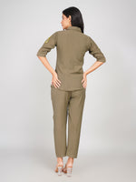 Load image into Gallery viewer, women casual olive green coord set