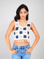 Load image into Gallery viewer, women summer wear crochet tank top