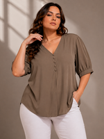Load image into Gallery viewer, 2xl Top Women in Coffee Shade - PRAVtown
