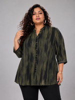 Load image into Gallery viewer, 5XL Plus Size Relaxed Fit Abstract Printed Top Online at PRAVtown
