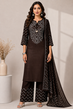 Load image into Gallery viewer, Bandhej Printed 3 Piece Kurta Palazzo Set With Dupatta - PRAVtown
