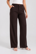 Load image into Gallery viewer, Buy Stretchable High-Waist Wide Leg Formal Pants for Women Online - PRAVtown
