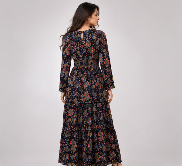 Paisley Print Maxi Dress Online - PRAVtown