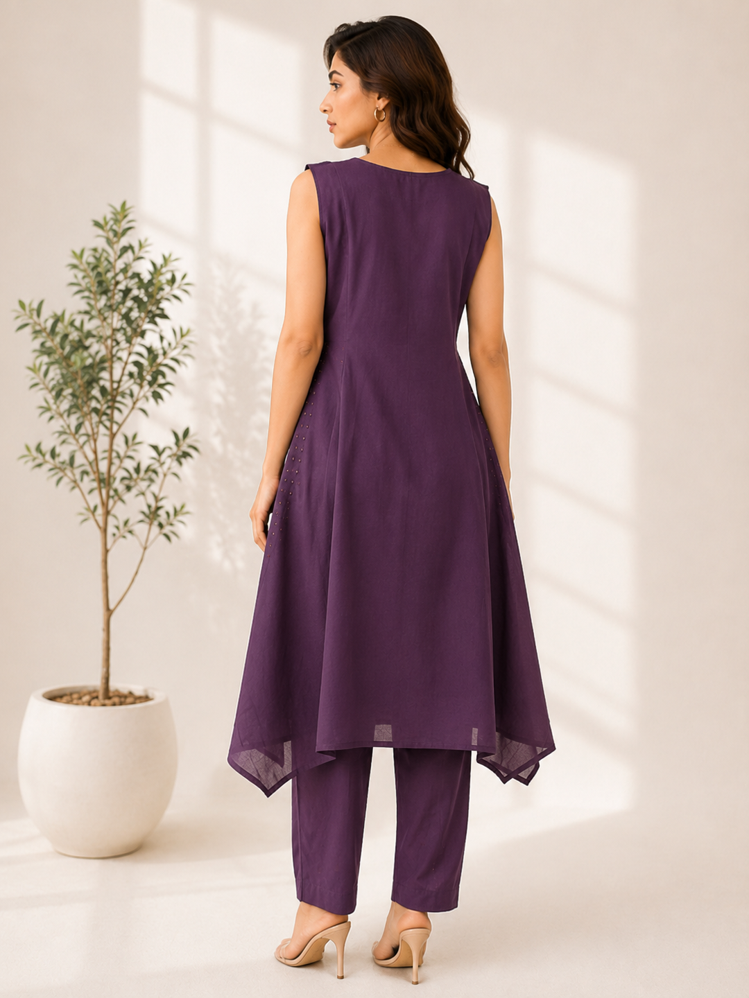 Women’s Purple A-Line Co-Ord Set - PRAVtown