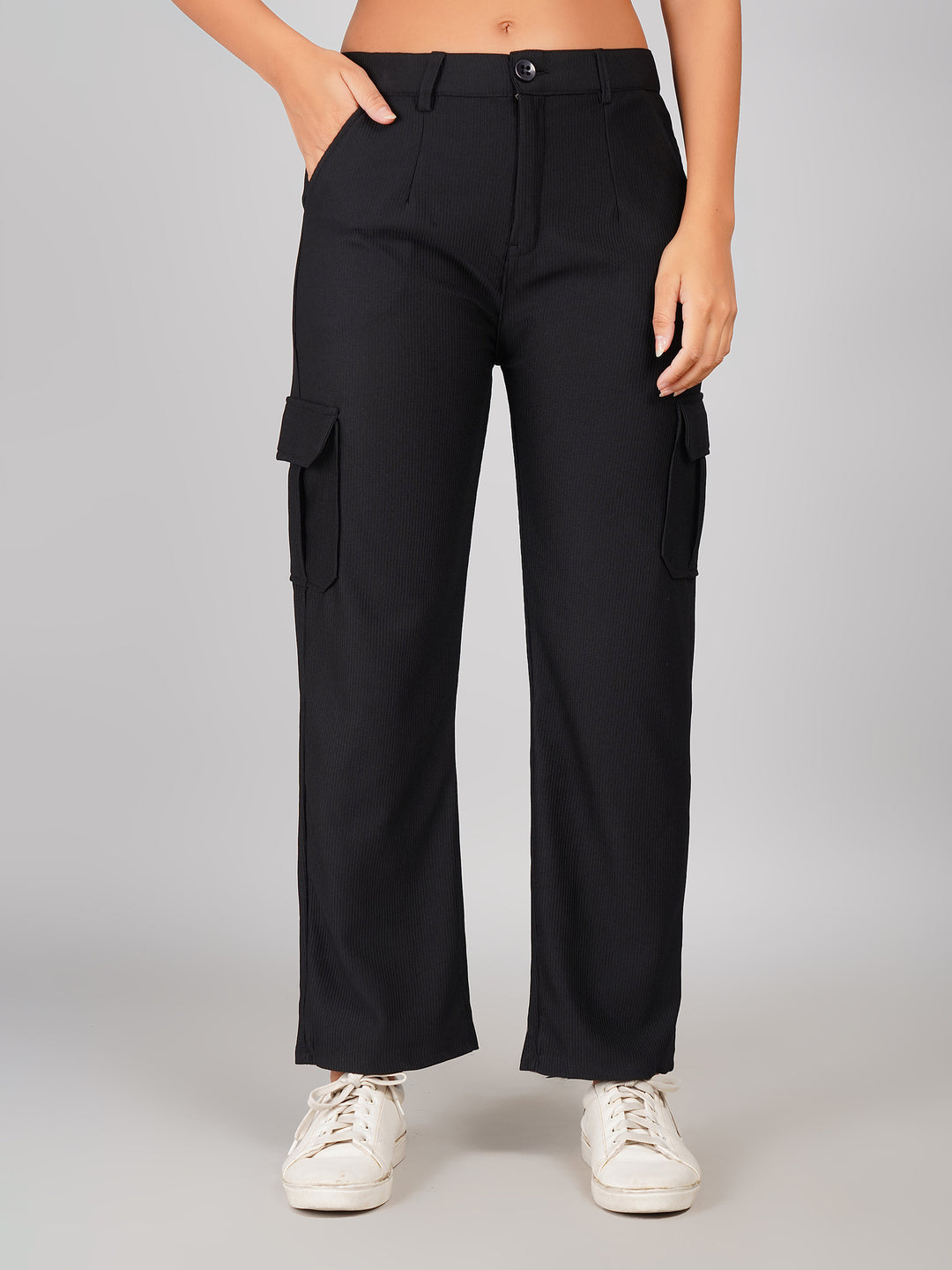 black cargo pants for women