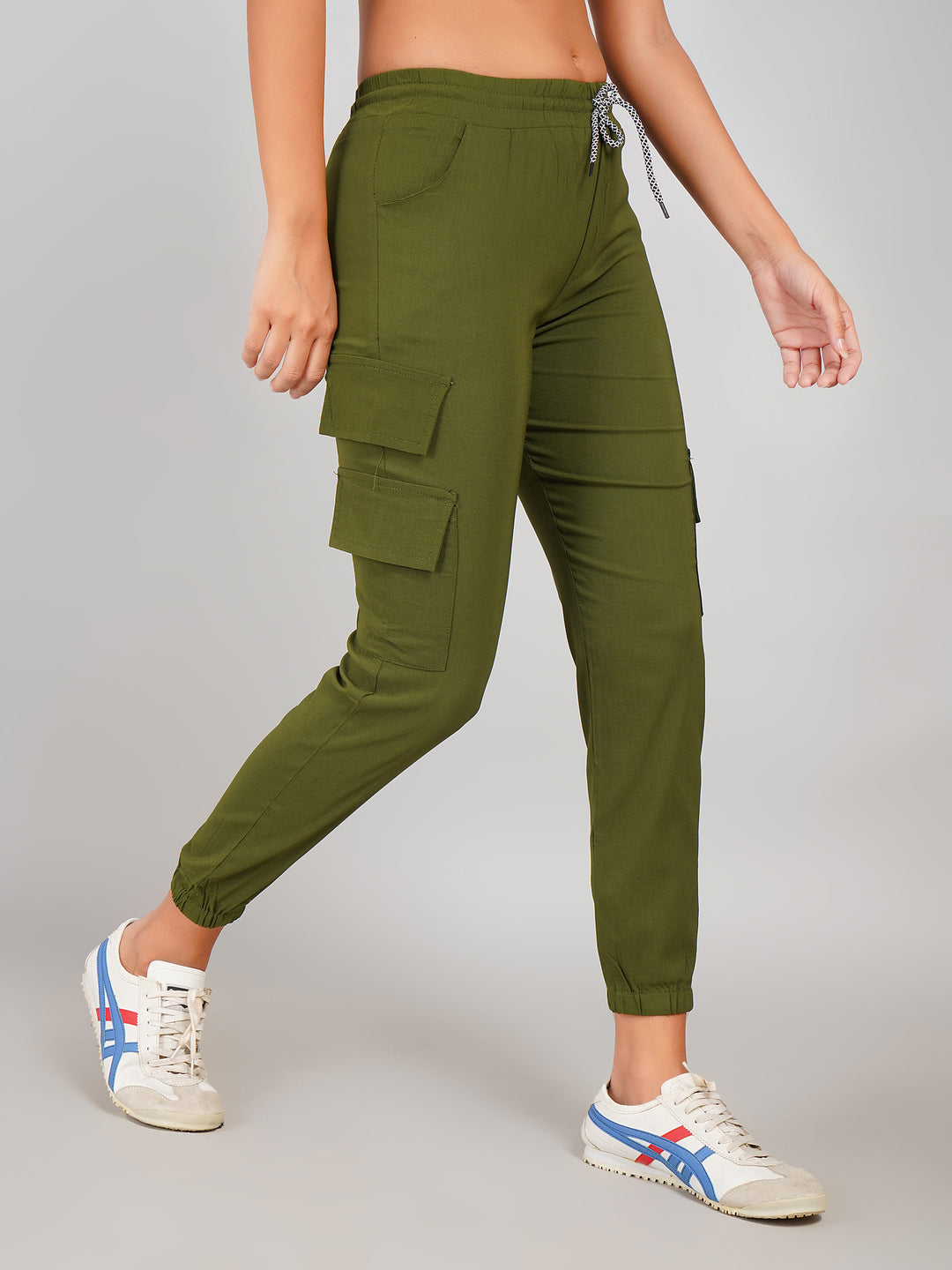 olive green jogger pants for women